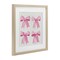 Stupell Industries Four Soft Pink Bows Framed Print Under Glass, design by Petal Prints Design